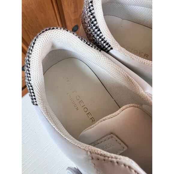 Kurt Geiger Mini Laney Bow Crystal Girls Shoes Velcro Slip On, Size 1 M - Picture 5 of 10